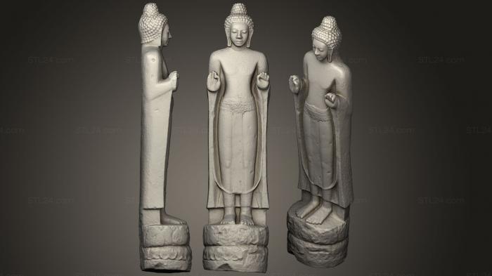 Статуэтки Будда (Будда 17, STKBD_0118) 3D модель для ЧПУ станка